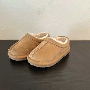 Cozy Tan Suede Slip-On Shoes